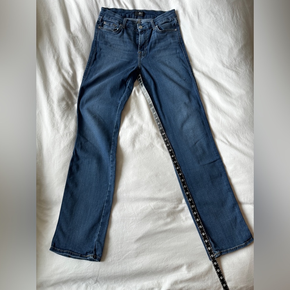 7 For All Mankind Kimmie Straight Leg Jeans - Picture 7 of 9